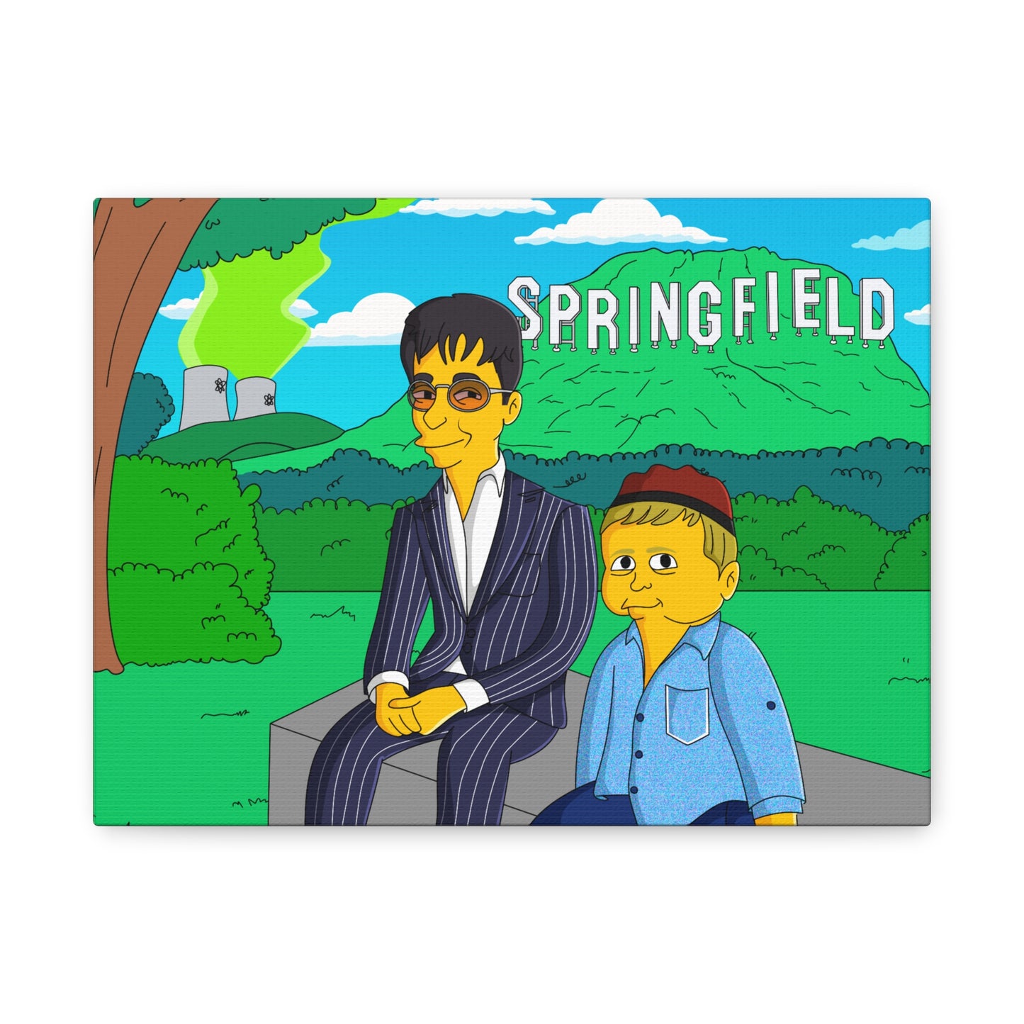 LIENZO PONTE AMARILLO MONTAÑA