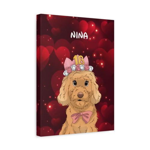 Lienzo Disney Corazones