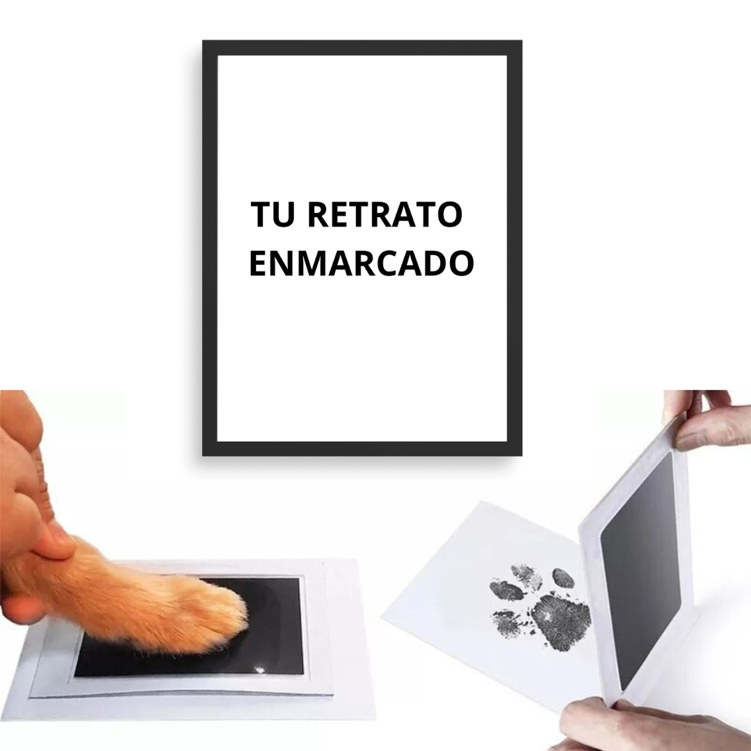 Enmarca tu retrato + Marcador Huella