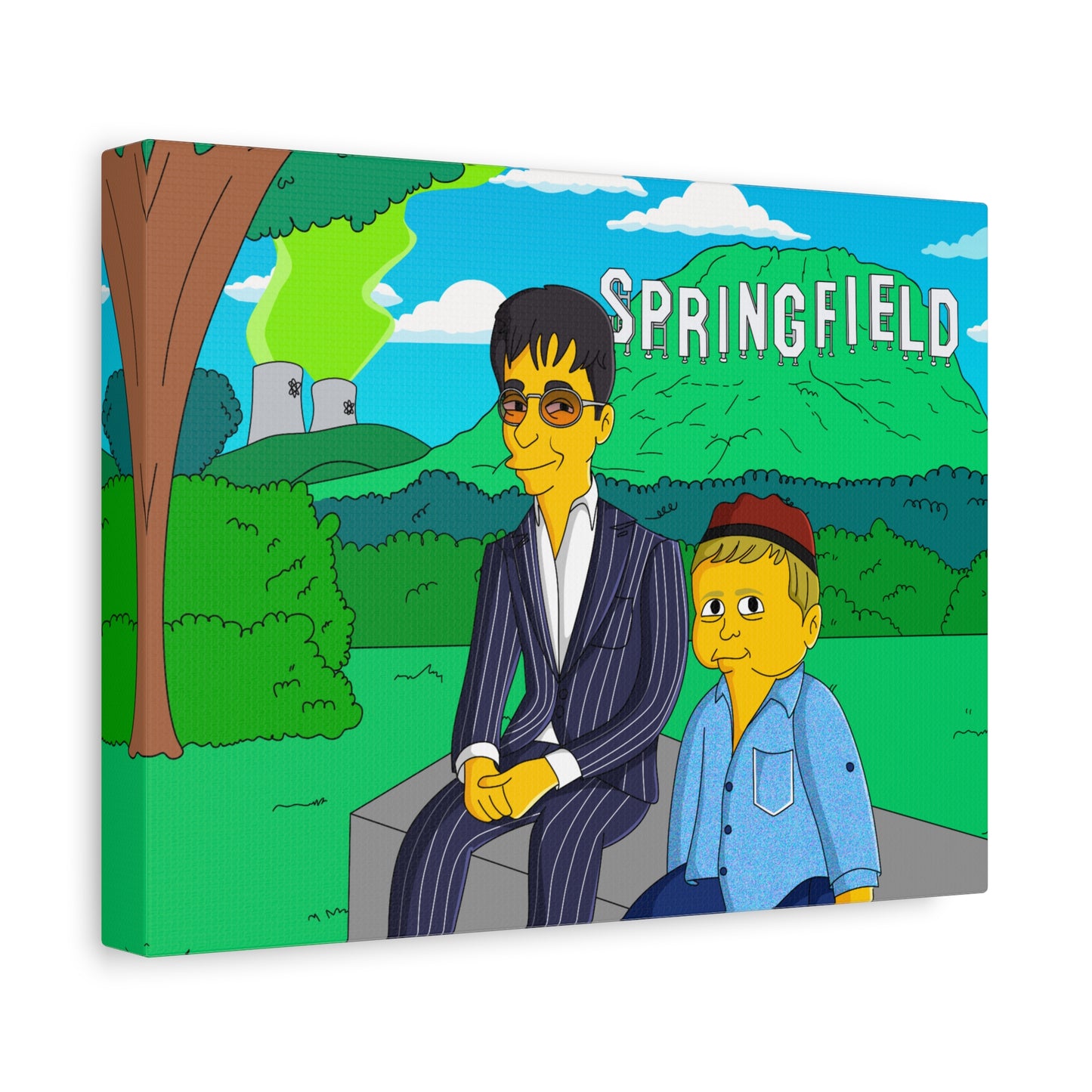 LIENZO PONTE AMARILLO MONTAÑA