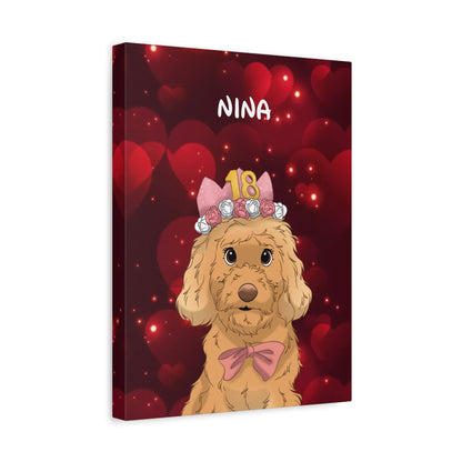 Lienzo Disney Corazones