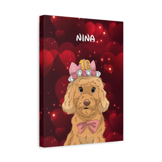 Lienzo Disney Corazones