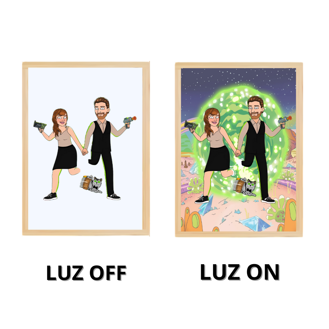 Lampara Magica Rick and Morty