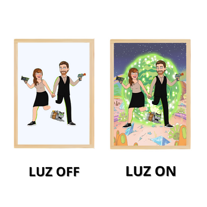 Lampara Magica Rick and Morty