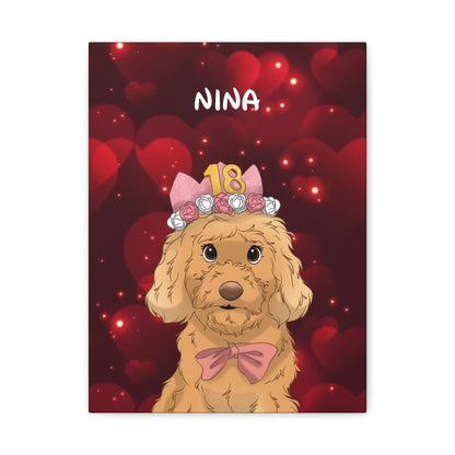 Lienzo Disney Corazones
