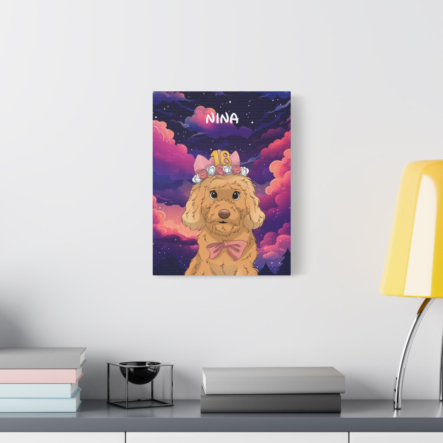 Lienzo Disney Cielo Morado